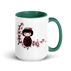 15oz Ceramic Mug with Color Inside