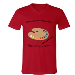 Unisex V-Neck Jersey Tee