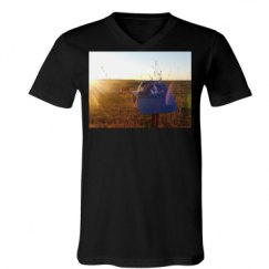 Unisex V-Neck Jersey Tee