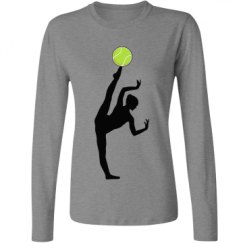 Ladies Relaxed Fit Basic Long Sleeve Tee