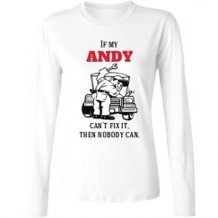 Ladies Relaxed Fit Basic Long Sleeve Tee