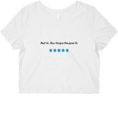 Ladies Slim Fit Crop Top Tee