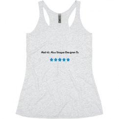 Ladies Slim Fit Super Soft Racerback Triblend Tank
