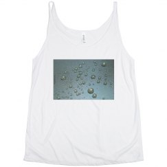 Skillet Drops Closeup Photo Lucy LaRue Flowy Tank Top