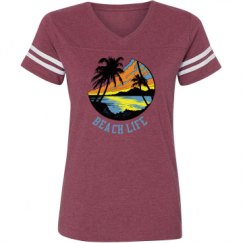 Ladies Relaxed Fit Vintage Sports Tee