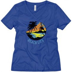 Ladies Relaxed Fit V-Neck Tee