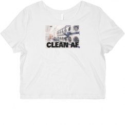 Ladies Slim Fit Crop Top Tee