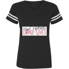 Ladies Relaxed Fit Vintage Sports Tee