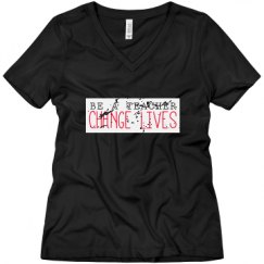Ladies Relaxed Fit V-Neck Tee
