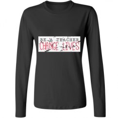 Ladies Relaxed Fit Basic Long Sleeve Tee