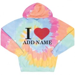 Unisex Tie-Dye Fleece Hoodie