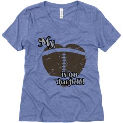 Ladies Relaxed Fit Super Soft Triblend V-Neck Tee