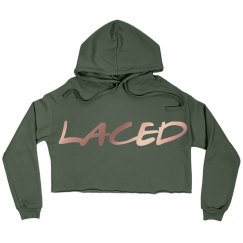 Laced crop hoody