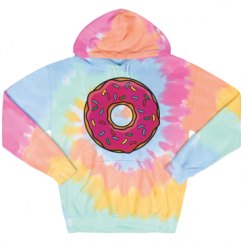 Unisex Tie-Dye Fleece Hoodie