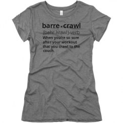 Ladies Slim Fit Super Soft Triblend Tee