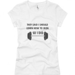 Ladies Slim Fit Basic Promo Jersey Tee