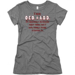 Ladies Slim Fit Super Soft Triblend Tee