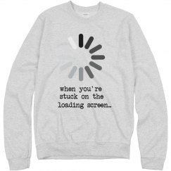 loading sweatshirt