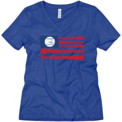 Ladies Relaxed Fit V-Neck Tee