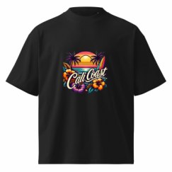 Unisex Organic Oversized High Neck T-Shirt