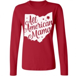 Ladies Relaxed Fit Basic Long Sleeve Tee