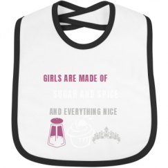 Infant Contrast Trim Bib