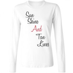 Ladies Relaxed Fit Basic Long Sleeve Tee