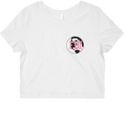 Ladies Slim Fit Crop Top Tee