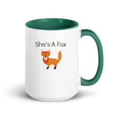 15oz Ceramic Mug with Color Inside