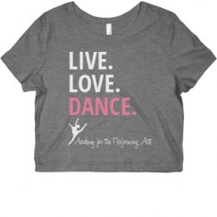 Ladies Slim Fit Crop Top Tee