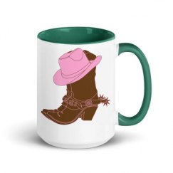 15oz Ceramic Mug with Color Inside