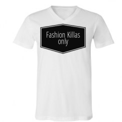 Unisex V-Neck Jersey Tee