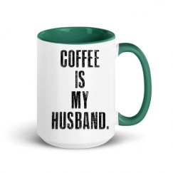 15oz Ceramic Mug with Color Inside