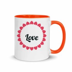 11oz Ceramic Mug with Color Inside