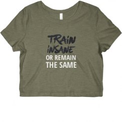 Ladies Slim Fit Crop Top Tee