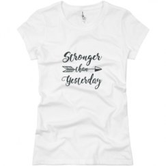 Ladies Slim Fit Basic Promo Jersey Tee