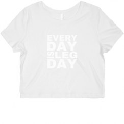 Ladies Slim Fit Crop Top Tee