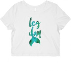 Ladies Slim Fit Crop Top Tee