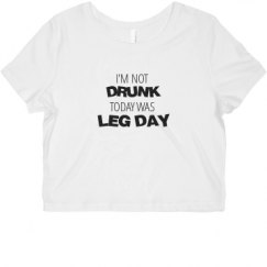 Ladies Slim Fit Crop Top Tee