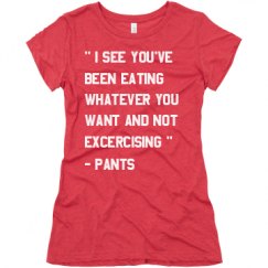 Ladies Slim Fit Super Soft Triblend Tee