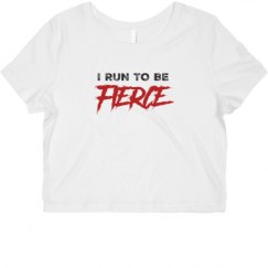 Ladies Slim Fit Crop Top Tee