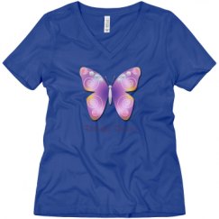 Ladies Relaxed Fit V-Neck Tee