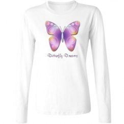 Ladies Relaxed Fit Basic Long Sleeve Tee