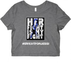 Ladies Slim Fit Crop Top Tee