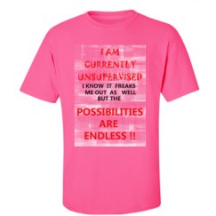 Unisex Ultra Cotton Safety Neon Crewneck Tee