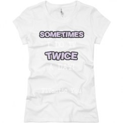 Ladies Slim Fit Basic Promo Jersey Tee