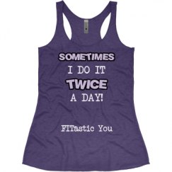 Ladies Slim Fit Super Soft Racerback Triblend Tank