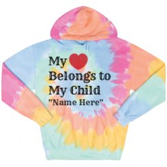 Unisex Tie-Dye Fleece Hoodie