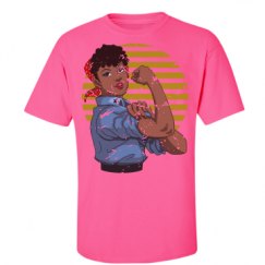 Unisex Ultra Cotton Safety Neon Crewneck Tee