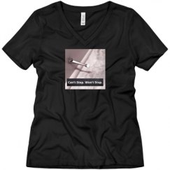 Ladies Relaxed Fit V-Neck Tee